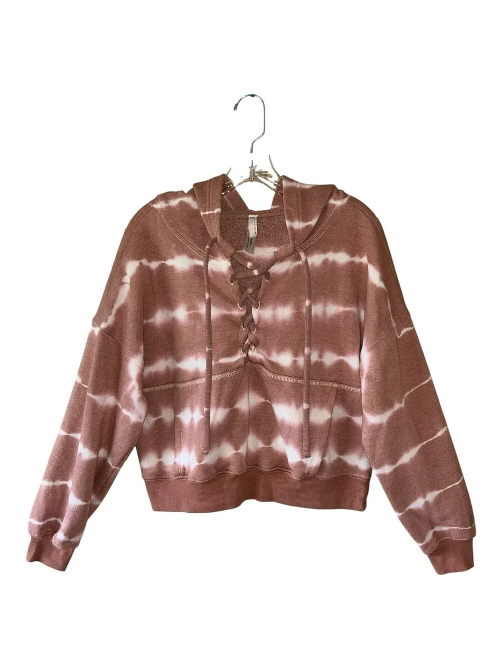 Free People Lace-Up Tie-Dye Hoodie